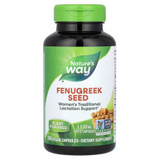Пажитник, Fenugreek Seed, Nature's Way, насіння, 1130 мг, 180 веганських капсул (565 мг на капсулу)