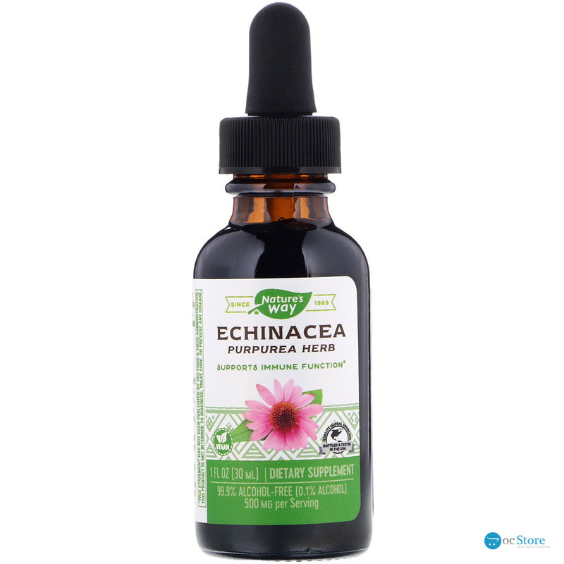 Ехінацея, Echinacea, Nature's Way, 500 мг, 30 мл