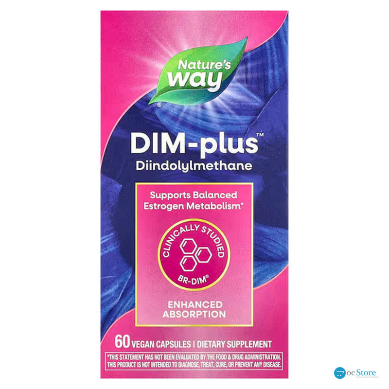 ДІМ плюс, метаболізм естрогенів, DIM-Plus, Nature's Way, 60 вегетаріанських капсул