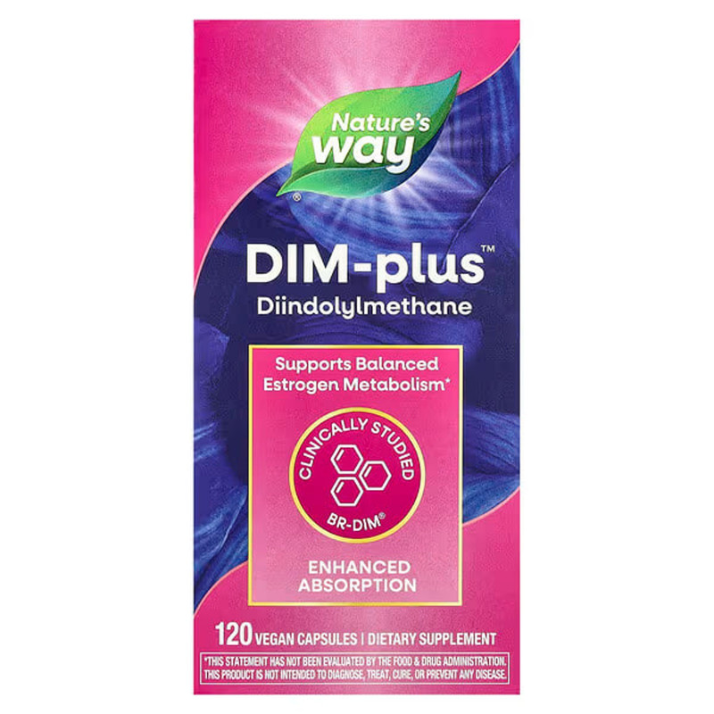 Метаболізм естрогенів, DIM-plus, Estrogen Metabolism, Nature's Way, 120 капсул