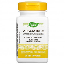 Вітамін C з биофлавоноїдами, Vitamin C, Nature's Way, 1000 мг, 100 веганських капсул