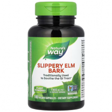Слизький в'яз (Slippery Elm Bark), Nature's Way, 1600 мг, 100 веганських капсул (400 мг на капсулу)