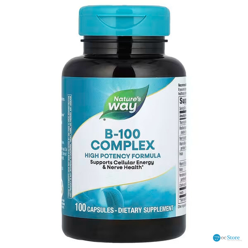 Комплекс B-100, B-100 Complex, Nature's Way, 100 капсул