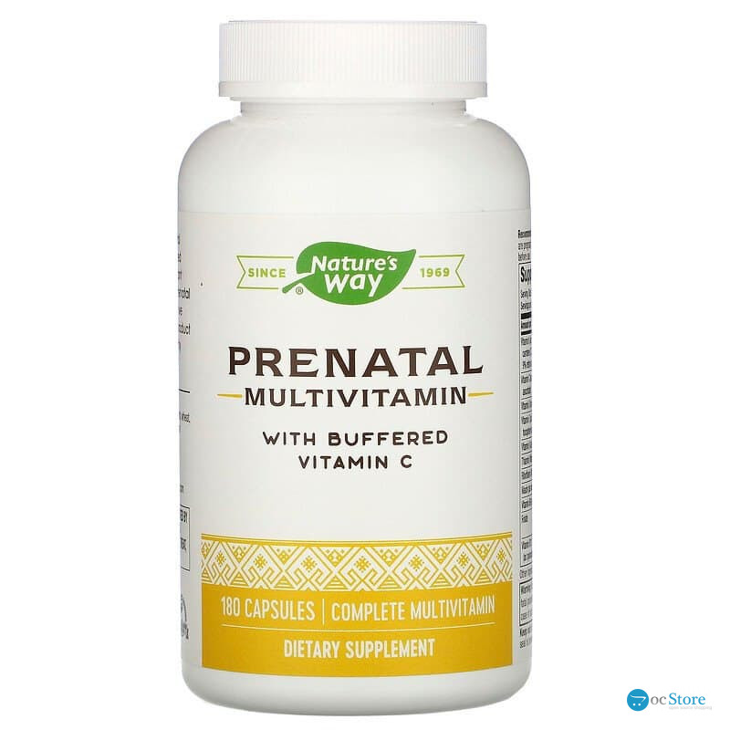 Мультивітаміни для вагітних, Prenatal Multi Vitamin & Mineral, Nature's Way, 180 капсул