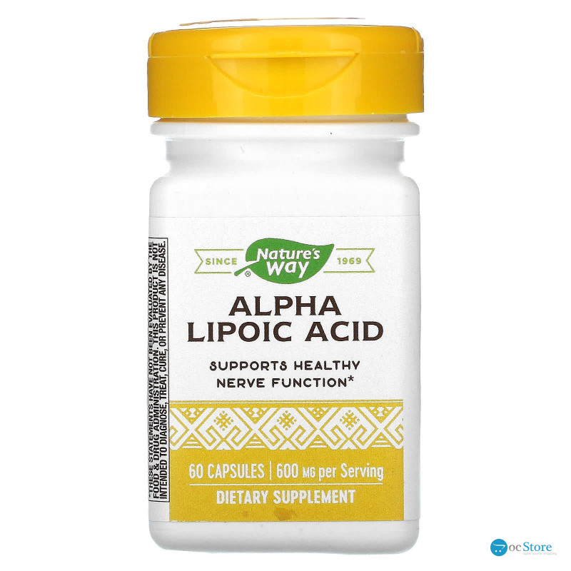 Альфа-ліпоєва кислота, Alpha Lipoic Acid, Nature's Way, 60 капсул (200 мг у капсулі)