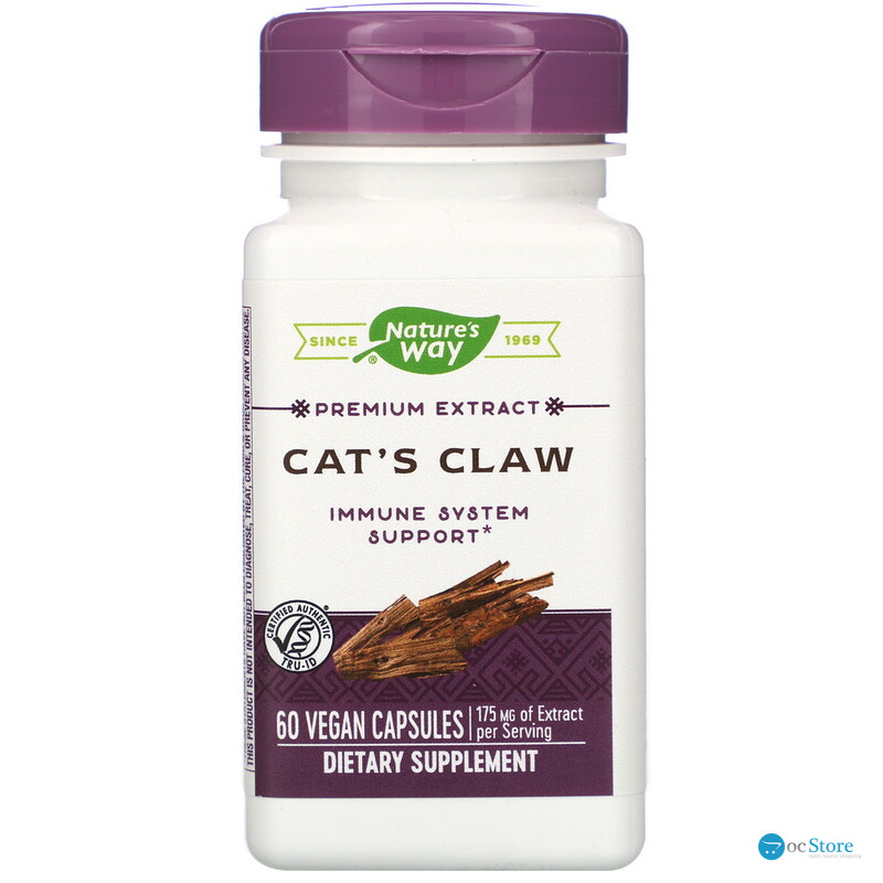 Котячий кіготь, Cat's Claw, Nature's Way, 175 мг, 60 капсул