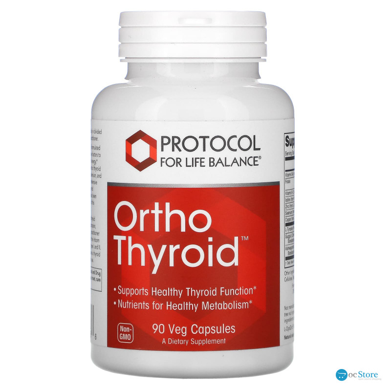 Підтримка щитовидної залози, Ortho Thyroid, Protocol for Life Balance, 90 капсул