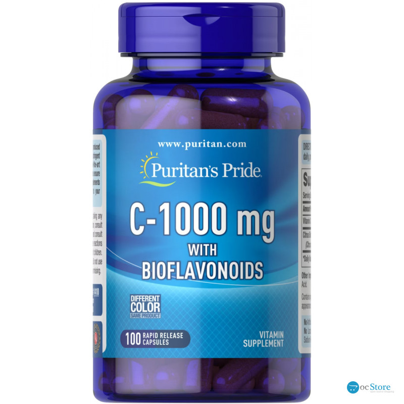 Вітамін С з біофлавоноїдами, Vitamin C with Bioflavonoids, Puritan's Pride, 1000 мг, 100 капсул