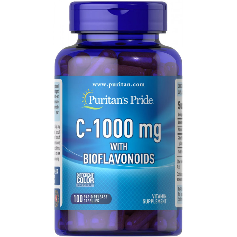 Вітамін С з біофлавоноїдами, Vitamin C with Bioflavonoids, Puritan's Pride, 1000 мг, 100 капсул