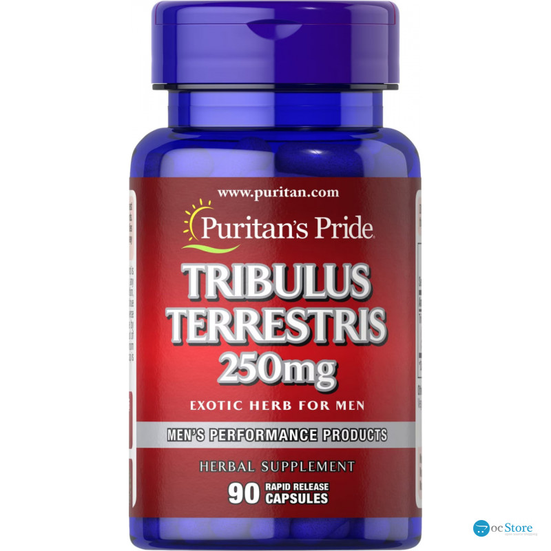 Трибулус терестріс (якірці сланкі), Tribulus Terrestris, Puritan's Pride, 250 мг, 90 капсул