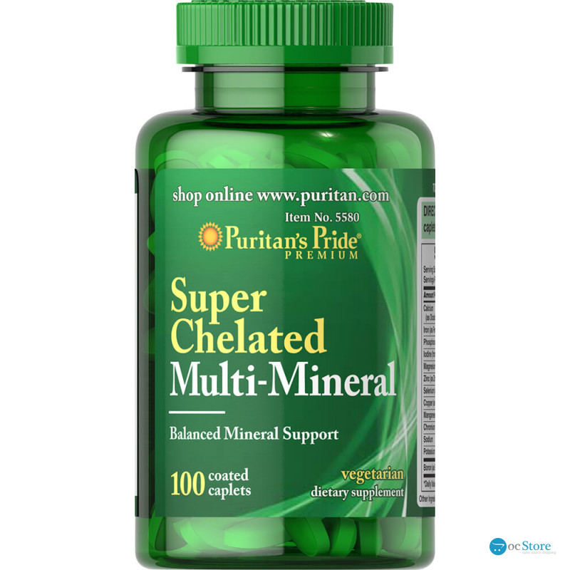 Мультимінеральний комплекс, Multi Mineral, Puritan's Pride, 100 каплет