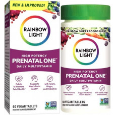 Мультивітаміни для вагітних, Prenatal One, Rainbow Light, поживні речовини з натуральних продуктів, 60 веганських капсул