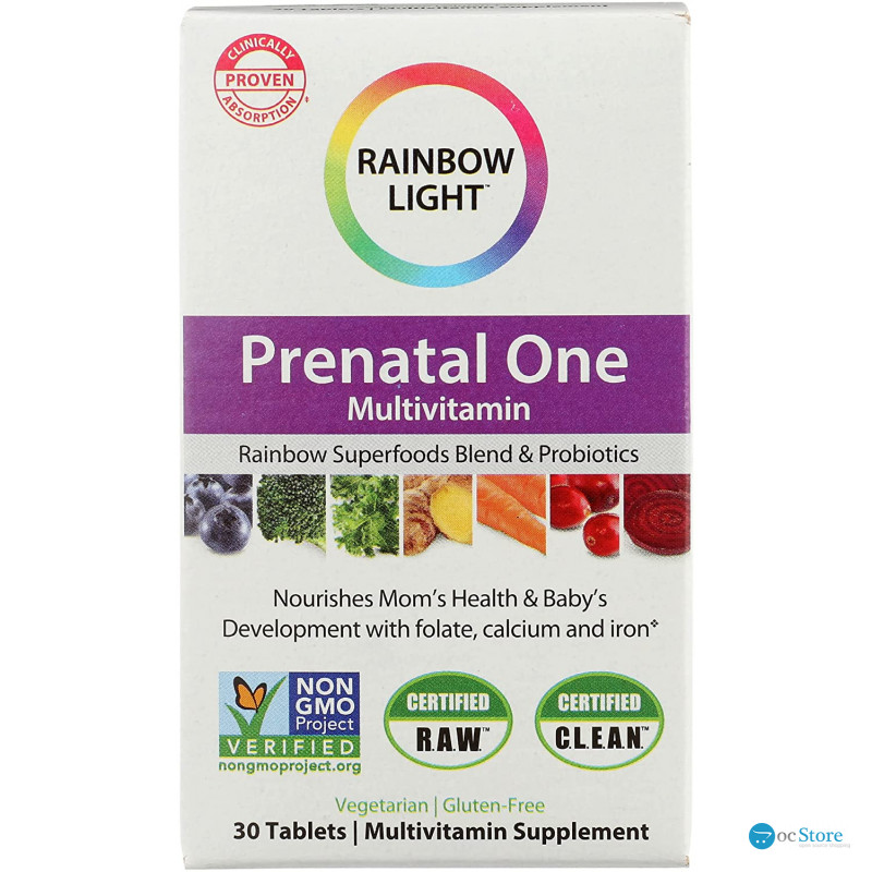 Мультивітаміни для вагітних, Prenatal One, Rainbow Light, 30 таблеток