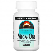 Мультивітаміни Mega-One, Multi-Vitamin with Minerals, Source Naturals, по 1 на день, 60 таблеток