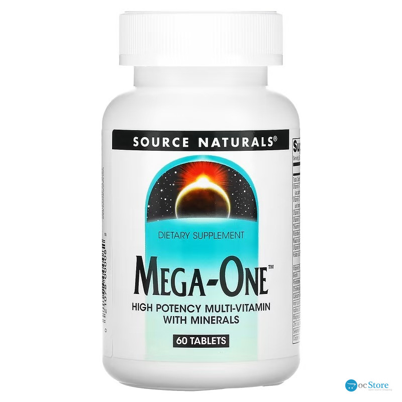 Мультивітаміни Mega-One, Multi-Vitamin with Minerals, Source Naturals, по 1 на день, 60 таблеток