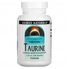 Таурин, Taurine Powder, Source Naturals, порошок, 100 грам
