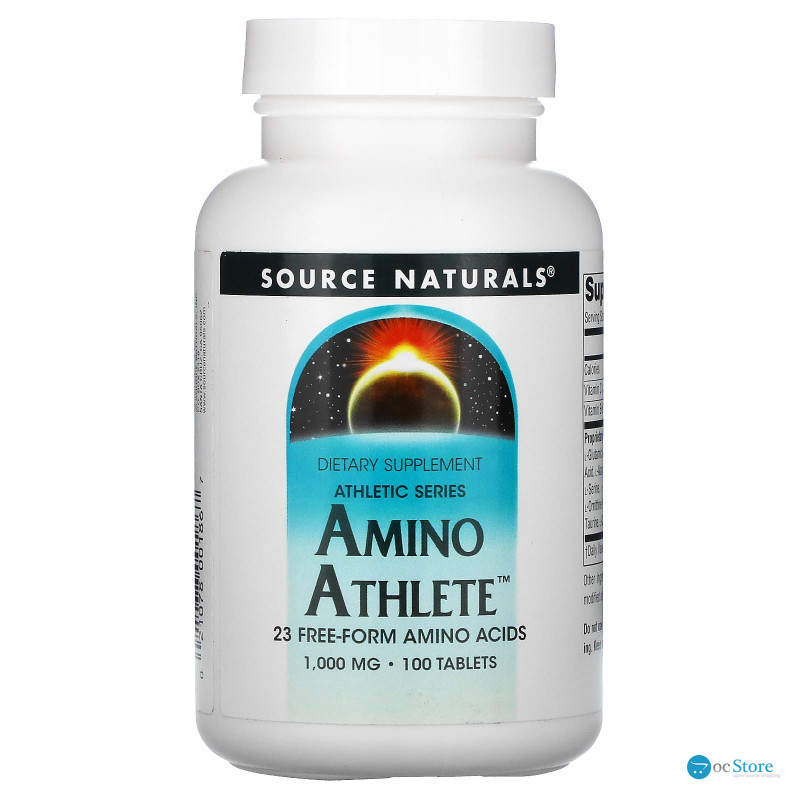 Аміно спортсмен, Amino Athlete, Source Naturals, 1000 мг, 100 таблеток