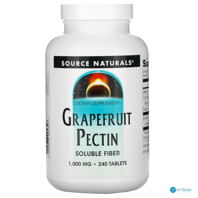 Грейпфрутовий пектин, Grapefruit Pectin, Source Naturals, 240 таблеток