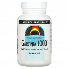 Гарцинія, Garcinia, Source Naturals, 1000 мг, 90 таблеток