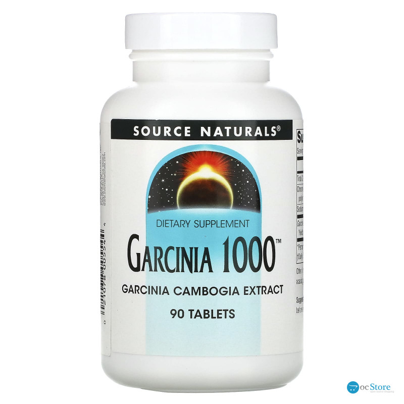Гарцинія, Garcinia, Source Naturals, 1000 мг, 90 таблеток