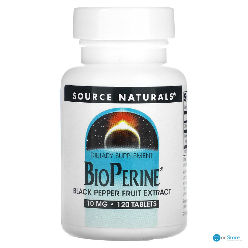 Біоперін (Bioperine), Source Naturals, 10 мг, 120 таблеток