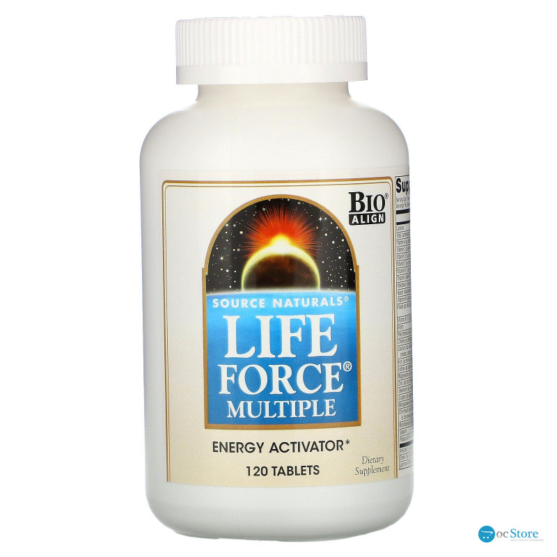 Вітамінний комплекс для енергії, Life Force Multiple, Source Naturals, 120 таблеток