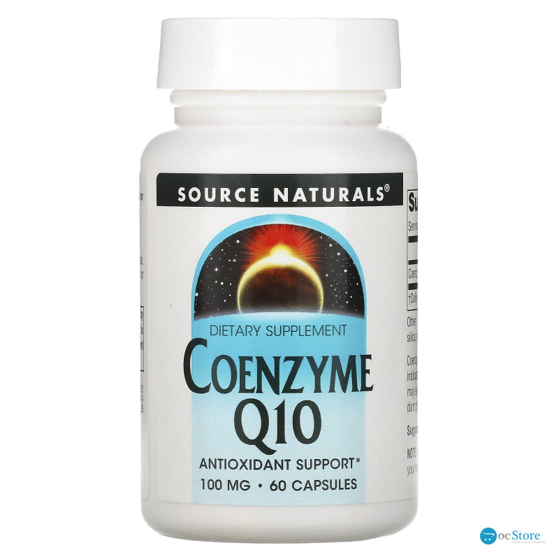 Коензим Q10, Coenzyme Q10, Source Naturals, 100 мг, 60 капсул