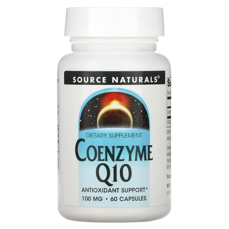 Коензим Q10, Coenzyme Q10, Source Naturals, 100 мг, 60 капсул