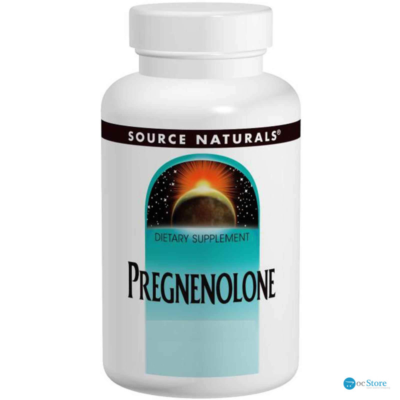Прегненолон, Pregnenolone, Source Naturals, 50 мг, 120 таблеток