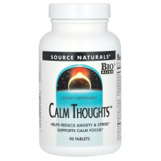 Підтримка нервової системи, Calm Thoughts, Source Naturals, 90 табл.