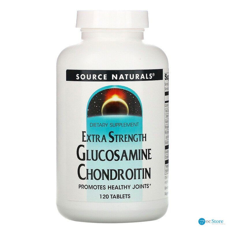 Глюкозамін і хондроїтин, Glucosamine Chondroitin, Source Naturals, 120 таблеток