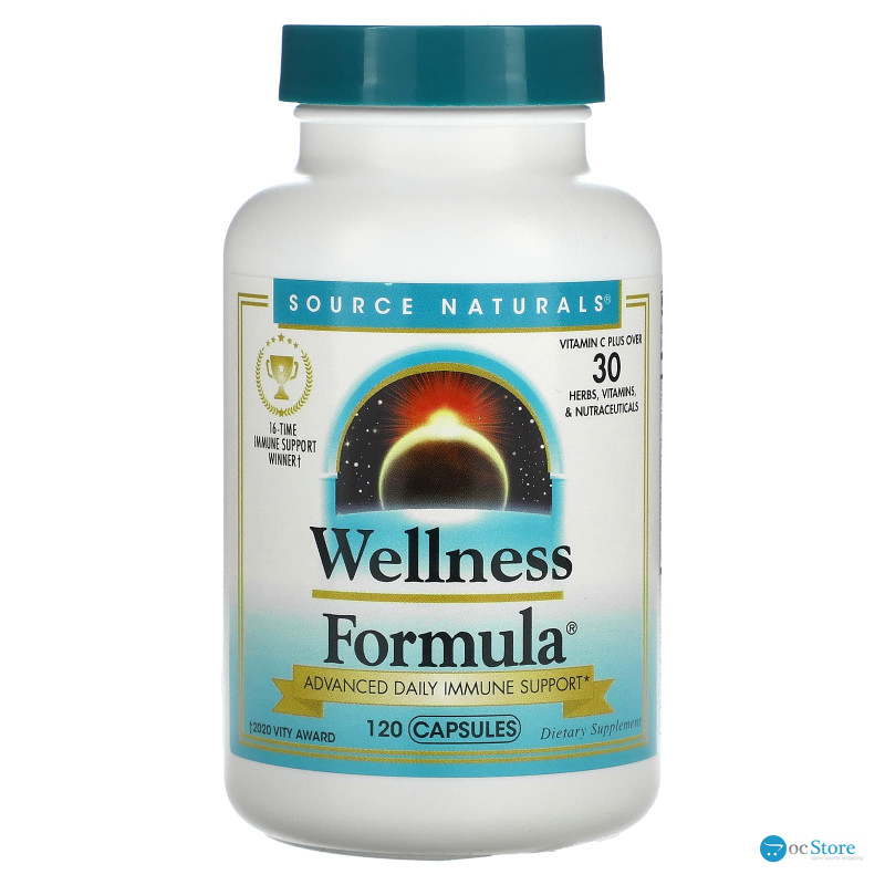 Імунна захисна формула, Wellness Formula, Source Naturals, 120 капсул