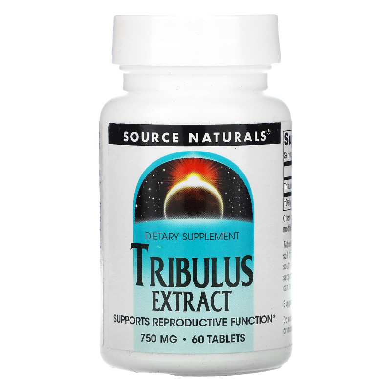 Трибулус екстракт, Tribulus, Source Naturals, 750 мг, 60 табл.