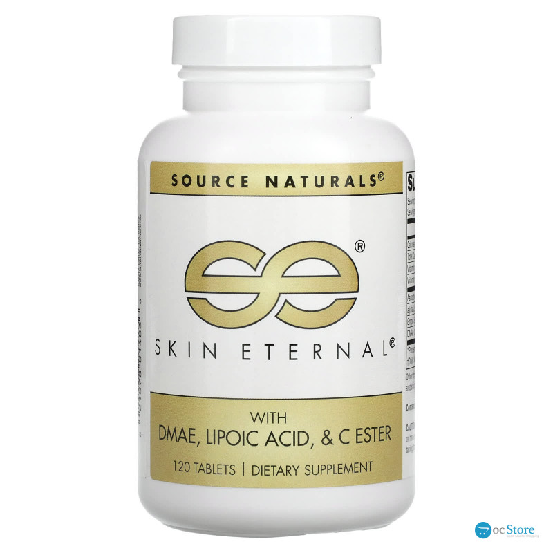 Здоров'я шкіри з DMAE + Альфа-ліпоєвою кислотою, Skin Eternal, Source Naturals, 120 таблеток