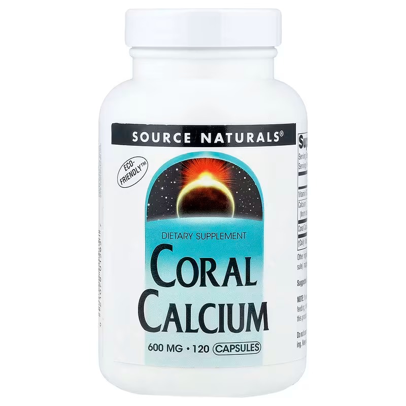 Кораловий кальцій, Coral Calcium, Source Naturals, 120 капсул (600 мг на капсулу)