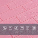 3D панель самоклеюча 700х770х3мм цегла Рожевий (004-3) SW-00000231