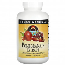 Екстракт гранату, Pomegranate Extract, Source Naturals, 500 мг, 240 таблеток