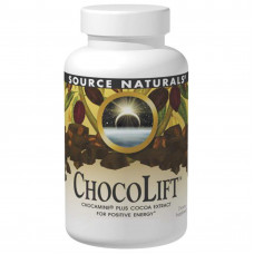 Екстракт шоколаду, ChocoLift, Source Naturals, 500 мг, 60 капсул
