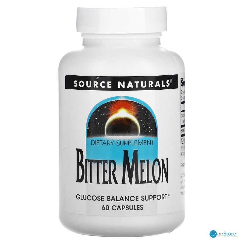 Екстракт гіркої дині, Bitter Melon, Source Naturals, 60 капсул