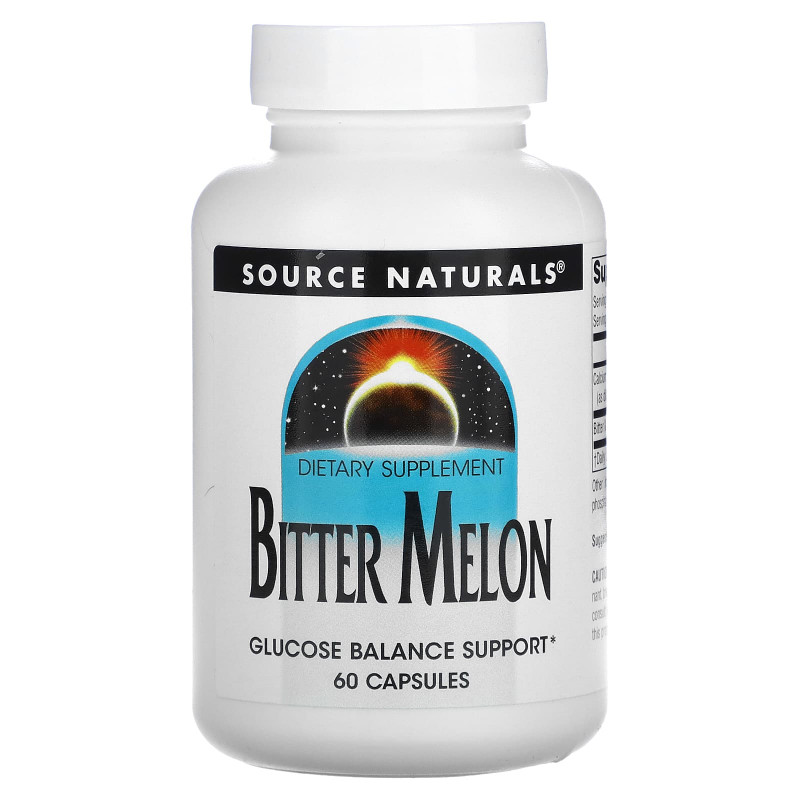 Екстракт гіркої дині, Bitter Melon, Source Naturals, 60 капсул
