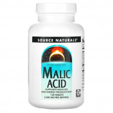 Яблучна кислота, Malic Acid, Source Naturals, 2500 мг, 120 таблеток