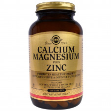Кальцій магній цинк (Calcium Magnesium Zinc), Solgar, 250 таблеток