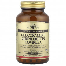 Глюкозамін хондроїтин комплекс, Glucosamine Chondroitin, Solgar, естра сила, 75 таблеток