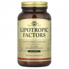 Ліпотропний фактор, Lipotropic Factors, Solgar, 100 таблеток