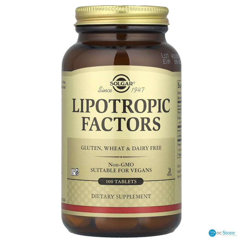 Ліпотропний фактор, Lipotropic Factors, Solgar, 100 таблеток