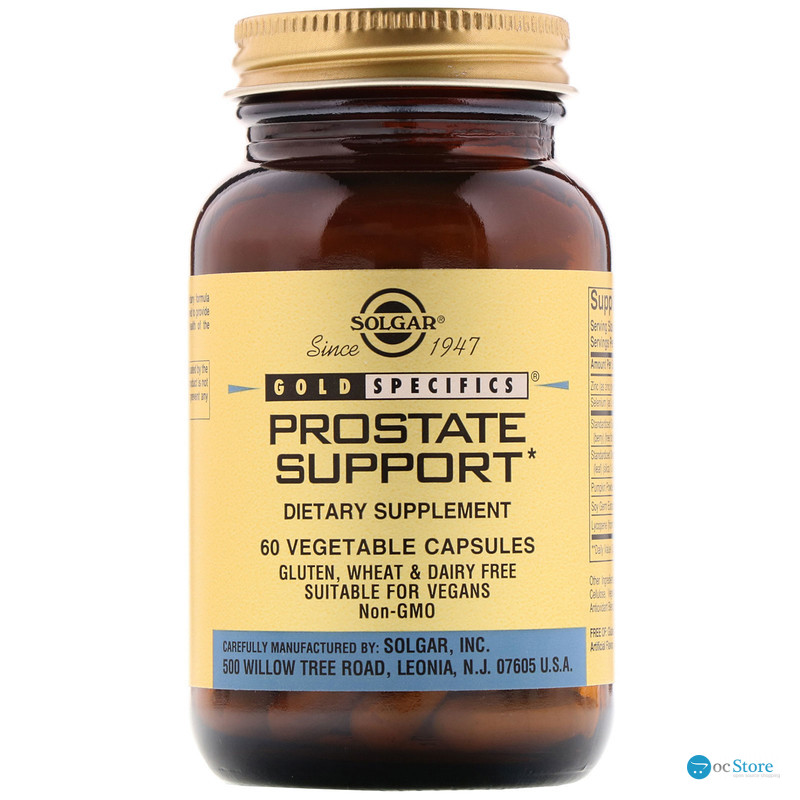 Здоров'я простати (Prostate Support), Solgar, Gold Specifics, 60 вегетаріанських капсул
