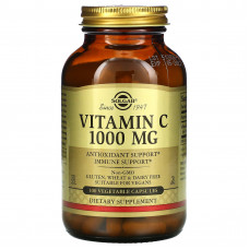 Вітамін С, Vitamin C, Solgar, 1000 мг, 100 капсул