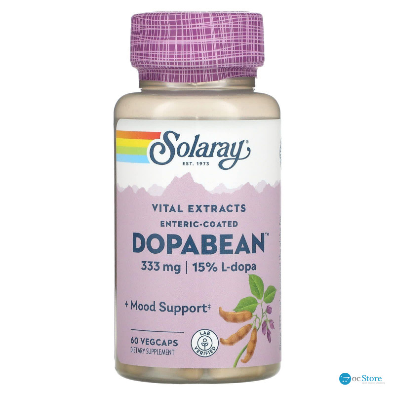 Мукуна пекуча, Mucuna Pruriens, Solaray, 333 мг, 60 капсул