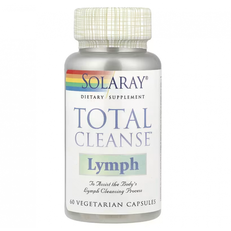 Детоксикація лімфи, Total Cleanse Lymph, Solaray, 60 вегетаріанських капсул