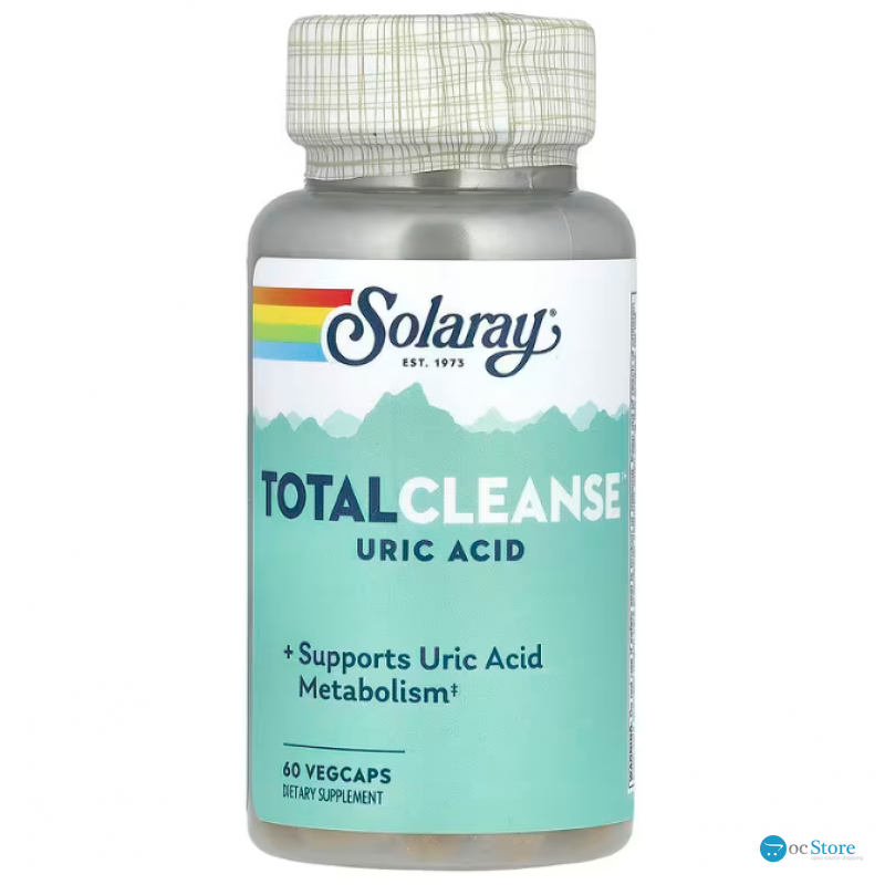 Очищувач сечової кислоти, Total Cleanse Uric Acid, Solaray, 60 капсул